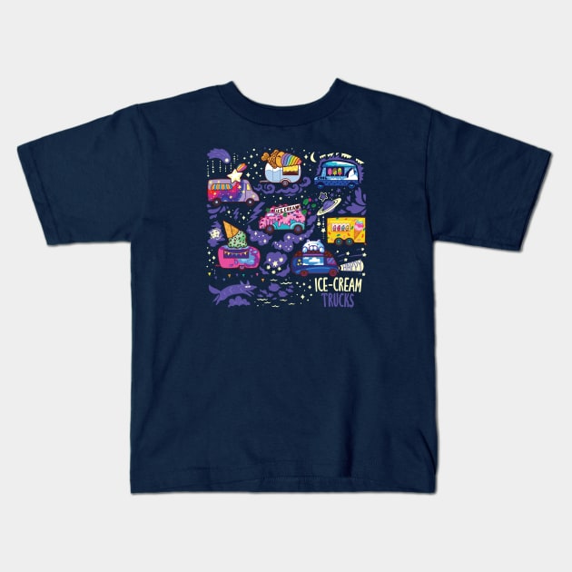 Ice-cream trucks Kids T-Shirt by PenguinHouse